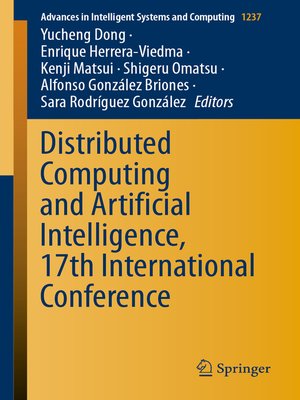 cover image of Distributed Computing and Artificial Intelligence, 17th International Conference